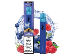 jednorazova e cigareta venix x2 blue raspberry x modra malina 16mg