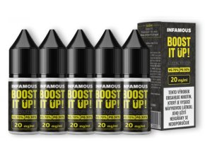 infamous booster dl pg30 vg70 20mg 5x10ml