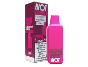 riot connex prednaplnena kapsle strawberry raspberry cherry 10mg 20mg