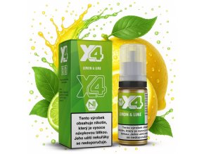 e liquid x4 bar juice lemon and lime 10ml 10mg 20mg
