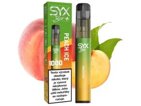 jednorazova elektronicka cigareta syx bar peach ice 1000 potahu