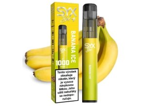 jednorazova elektronicka cigareta syx bar banana ice 1000 potahu