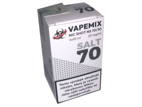 vapemix nic salt shot pg30 vg70 4x10ml 20mg