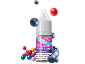 e liquid crystal drop salt blueberry bubble gum 10ml 20mg