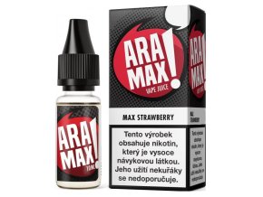 e liquid aramax max strawberry 10ml jahoda