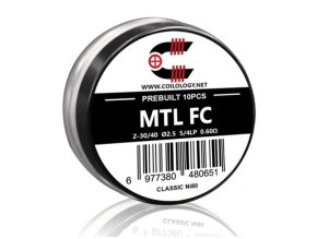predmotane spiralky coilology mtl fused fc clapton 0,6ohm 10ks