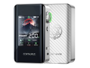 lost vape centaurus bt200 mod silver carbon 200w