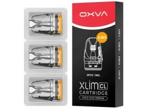 oxva xlim cl pod top fill cartridge 08ohm 3ml 3pack