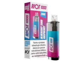 riot 1000 jednorazova e cigareta blueberry sour raspberry 20mg