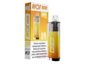 riot 1000 jednorazova e cigareta peach lemon 20mg