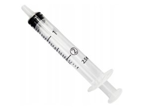 injekcni strikacka s gumovym pistem 2ml