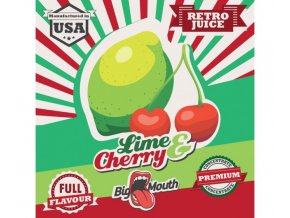 prichut aroma na michani do bazi big mouth retro juice 10ml lime a cherry