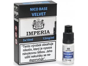 velvet nico baze imperia pg20 vg80 12mg 5ks 5x10ml