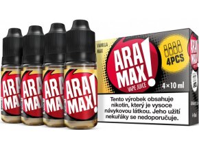 e liquid aramax 4pack vanilla max 4x10ml 3mg