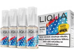 e liquid liqua elements 4pack american blend 4x10ml americky michany tabak