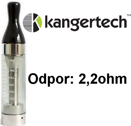 Kangertech CC/T2 Clearomizer 1,8ohm černý 2,4ml