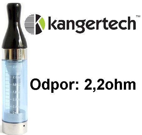 Kangertech CC/T2 Clearomizer 1,8ohm modrý 2,4ml