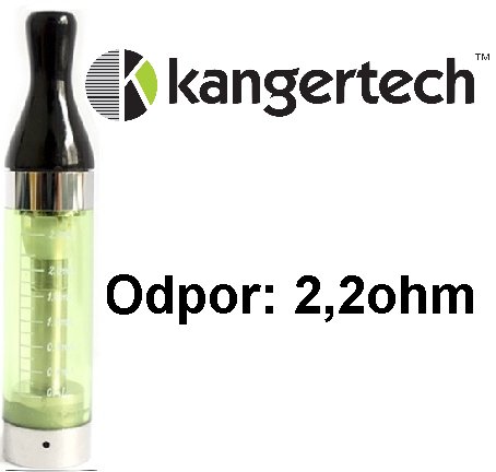 Kangertech CC/T2 Clearomizer 1,8ohm zelený 2,4ml