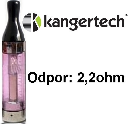 Kangertech CC/T2 Clearomizer 1,8ohm fialový 2,4ml