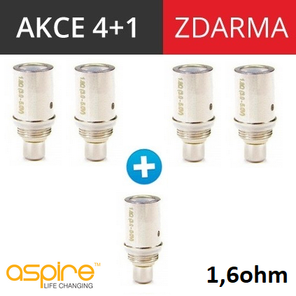 aSpire BVC žhavící hlava kanthal 1,6ohm 5ks