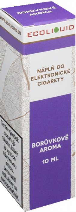 E-liquid Ecoliquid Blueberry (Borůvka) 10ml Množství nikotinu: 3mg