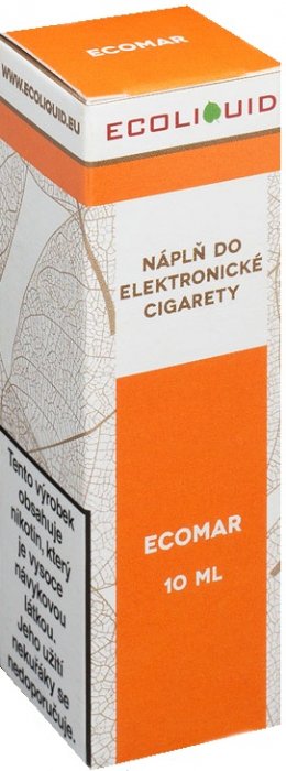 E-liquid Ecoliquid ECOMAR 10ml Množství nikotinu: 18mg