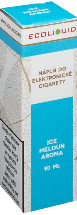 E-liquid Ecoliquid ICE Melon (Svěží meloun) 10ml Množství nikotinu: 3mg