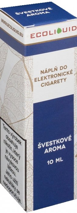 E-liquid Ecoliquid Plum (Švestka) 10ml Množství nikotinu: 6mg