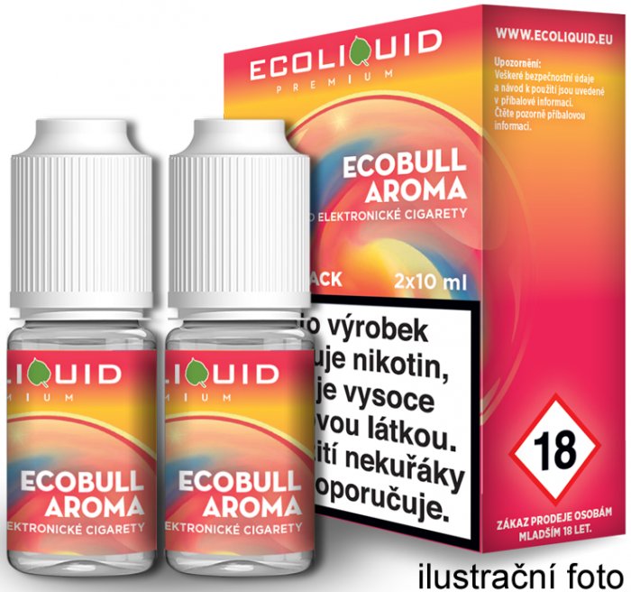 E-liquid Ecoliquid Ecobull (Energetický nápoj) 2Pack 2x10ml Množství nikotinu: 6mg