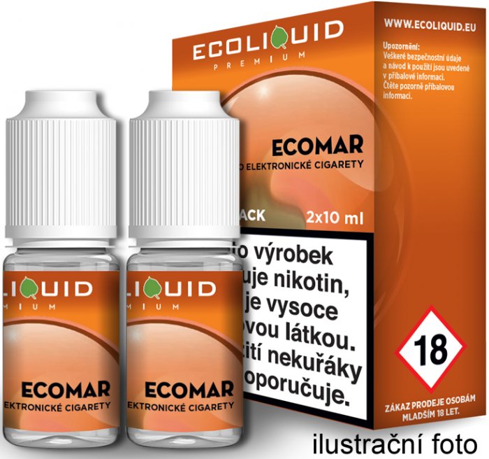 E-liquid Ecoliquid ECOMAR 2Pack 2x10ml Množství nikotinu: 3mg