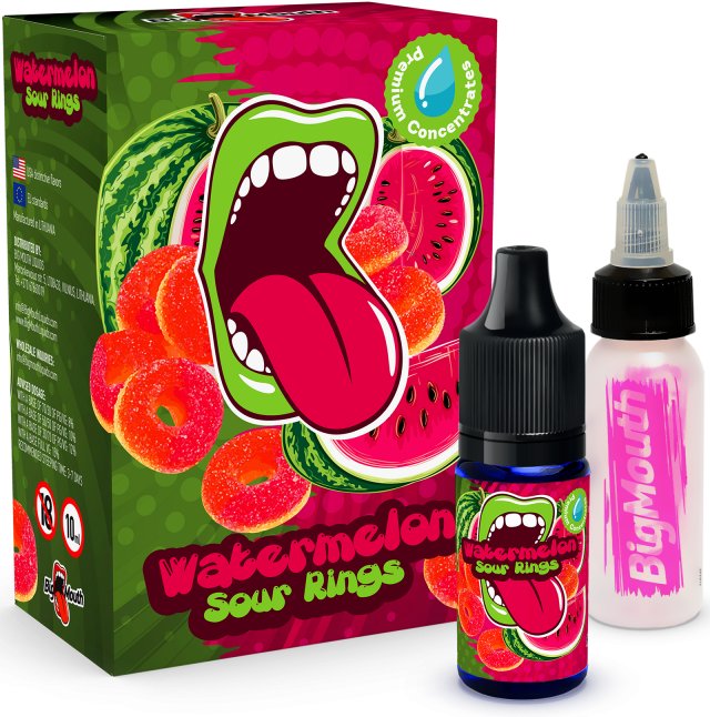 Příchuť Big Mouth Watermelon Sour Rings 10ml