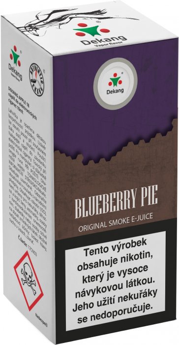 E-liquid Dekang 10ml Borůvkový koláč (Blueberry Pie) Množství nikotinu: 6mg