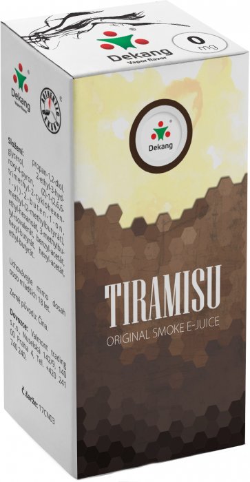 E-liquid Dekang 10ml Tiramisu Množství nikotinu: 0mg