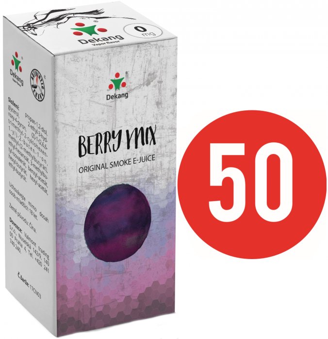 E-liquid Dekang Fifty 10ml Lesní plody (Berry Mix) Množství nikotinu: 0mg