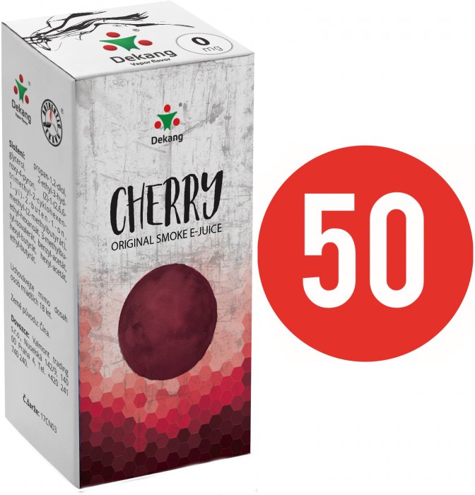 E-liquid Dekang Fifty 10ml Třešeň (Cherry) Množství nikotinu: 0mg