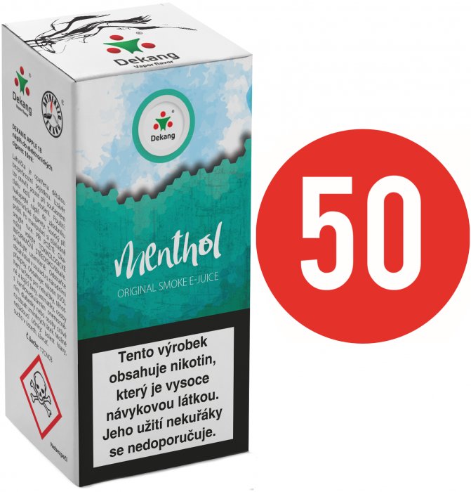 E-liquid Dekang Fifty 10ml Menthol (Mentol) Množství nikotinu: 11mg