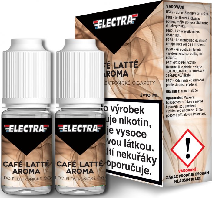 Ecoliquid ELECTRA 2Pack Caffe Latte 2x10ml Množství nikotinu: 0mg