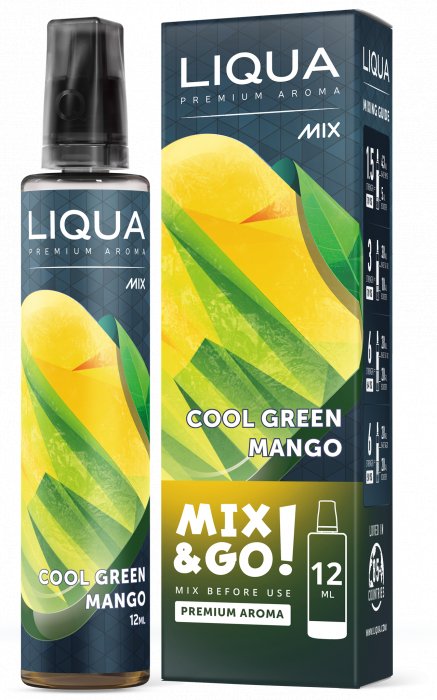 Příchuť Liqua Mix&Go Cool Green Mango 12ml