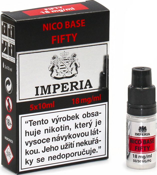 Imperia Nikotinová báze Fifty PG50/VG50 18mg 5x10ml