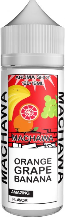 Machawa Pomeranč, hroznové víno, banán Shake & Vape 15ml