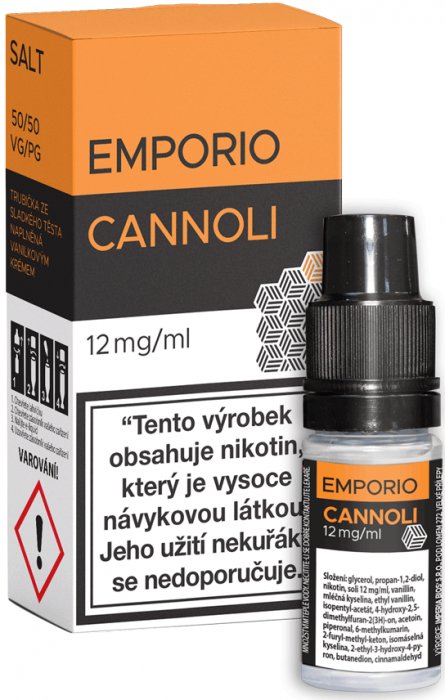 Emporio Salt Cannoli 10ml Množství nikotinu: 12mg