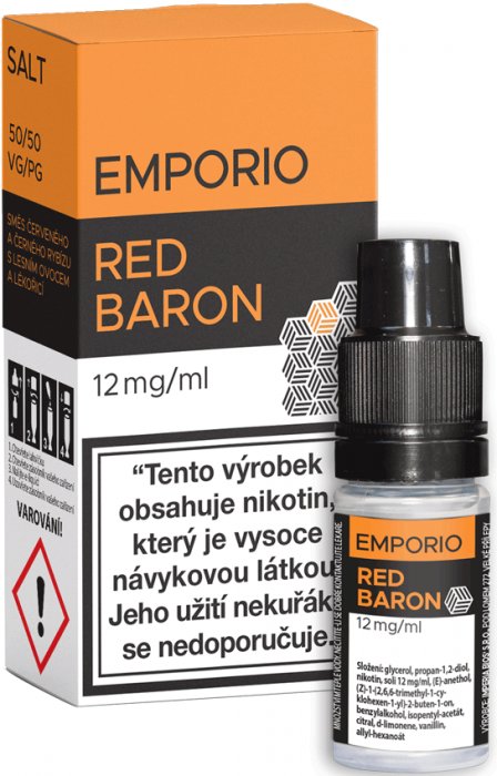 Emporio Salt Red Baron (Rybíz, lesní plody a lékořice) 10ml Množství nikotinu: 12mg