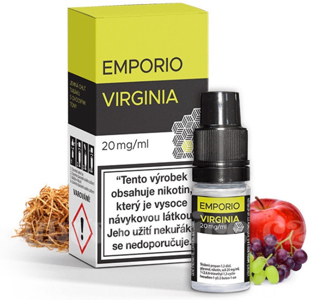 Emporio Salt Virginia 10ml Množství nikotinu: 20mg