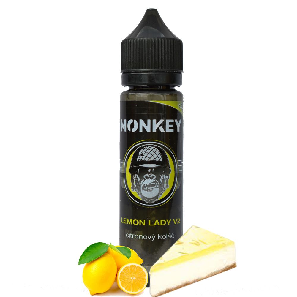 Monkey liquid LEMON LADY V2 - citronový koláč 12ml