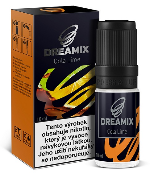 Dreamix Cola s limetkou 10 ml 0 mg Množství nikotinu: 18mg