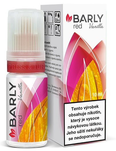 Barly RED Vanilla 10 ml Množství nikotinu: 5mg