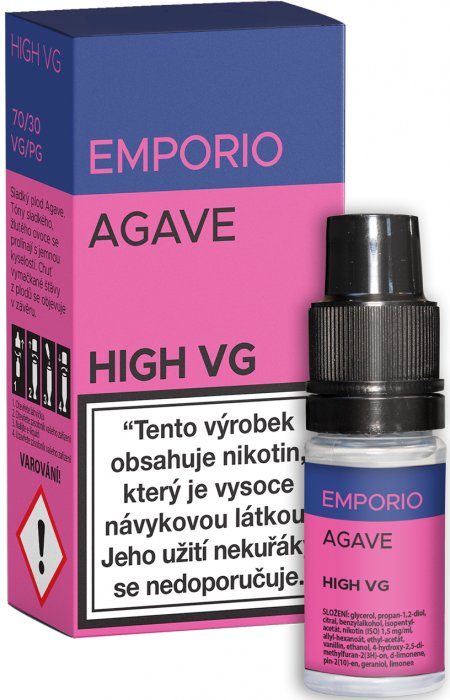 Imperia EMPORIO HIGH VG Agave 10 ml Množství nikotinu: 1,5mg