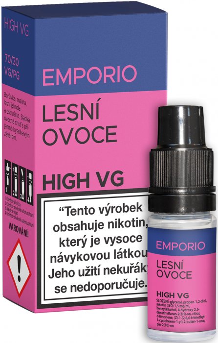 Imperia EMPORIO HIGH VG Lesní Ovoce 10 ml Množství nikotinu: 3mg