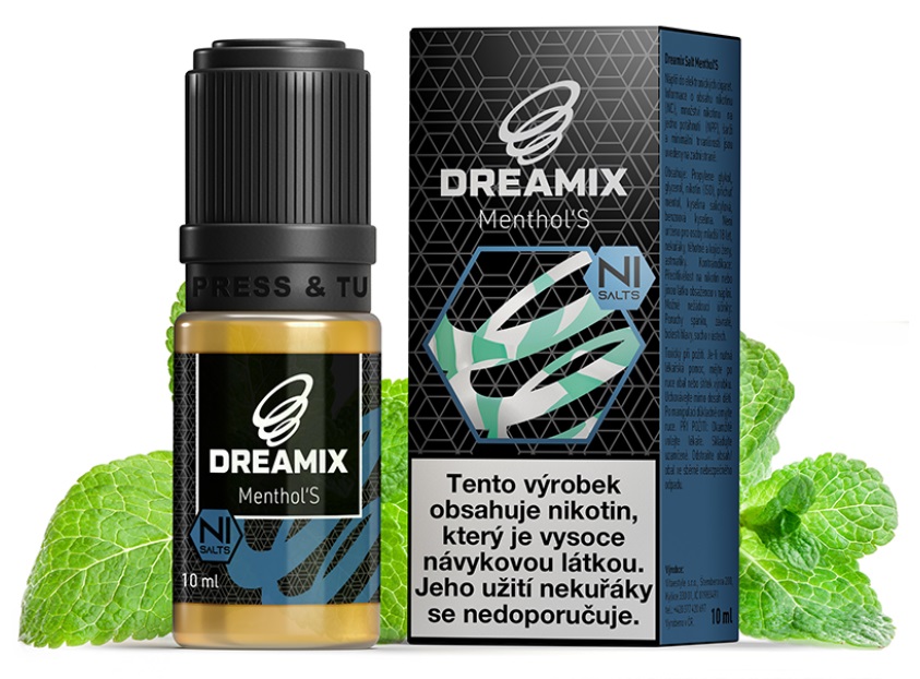 Dreamix SALT Menthol'S Mentol 10 ml Množství nikotinu: 10mg