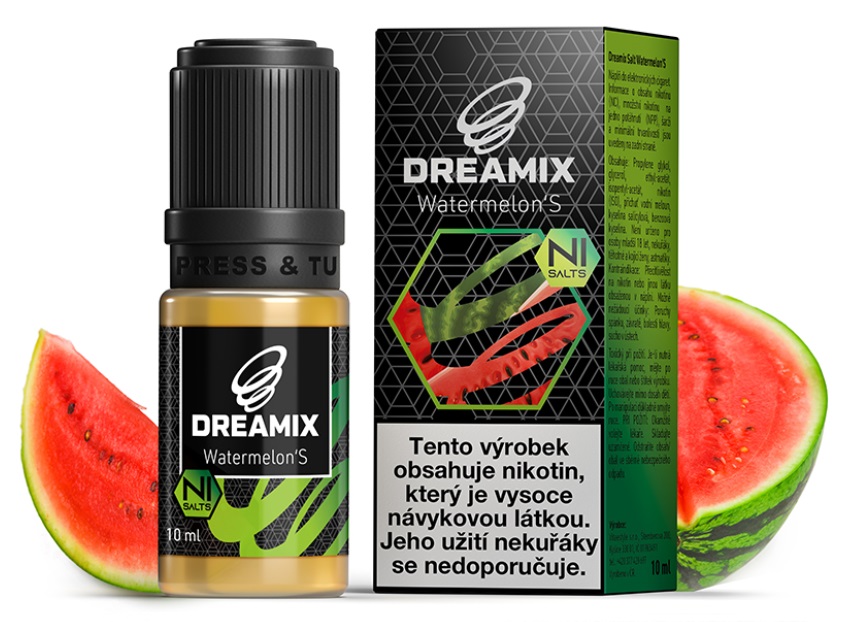 Dreamix Salt Watermelon'S vodní meloun 10 ml Množství nikotinu: 10mg